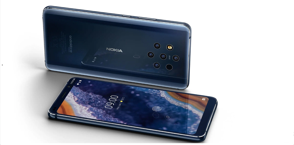 Nokia 9 PureView 美品 ケース＆変換プラグ付き-silversky ...