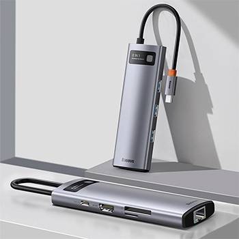 هاب 8 پورت USB-C باسئوس مدل CAHUB-CV0G 1 quality,q 70