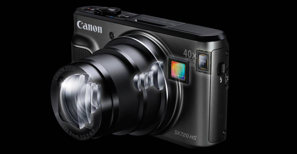 雑誌で紹介された amieluCanon デジタルカメラ PowerShot SX720 HS ブラック 光学40倍ズーム PSSX720HSBK 