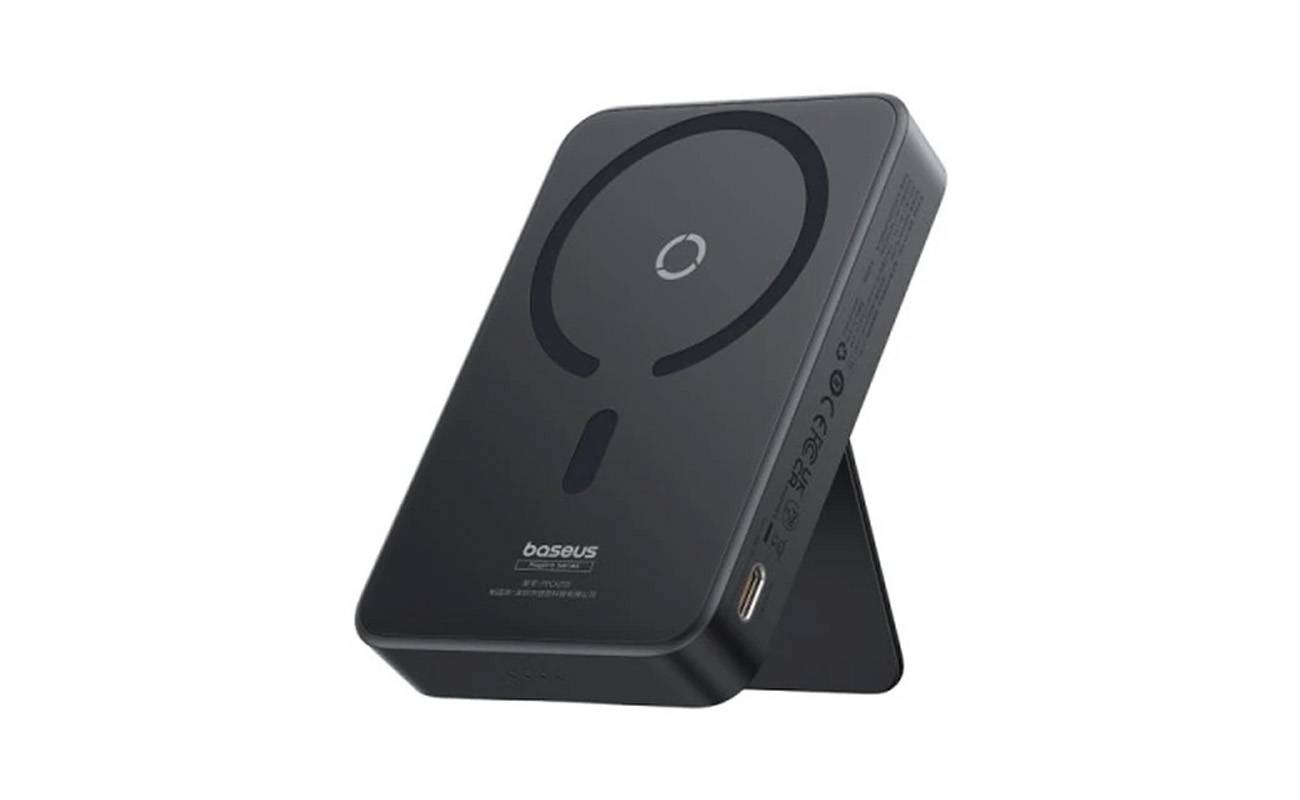 پاوربانک بیسیم 20 وات بیسوس مدل MagPro Magnetic Bracket 20w با ظرفیت 5000 میلی آمپر ساعت به همراه کابل USB-C به USB-C 1 quality,q 70
