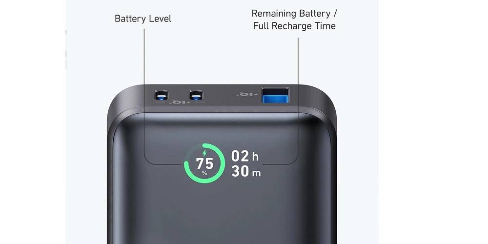 پاوربانک 30 وات انکر مدل A1256 ظرفیت 10000 میلی آمپر اورجینال 9 quality,q 70