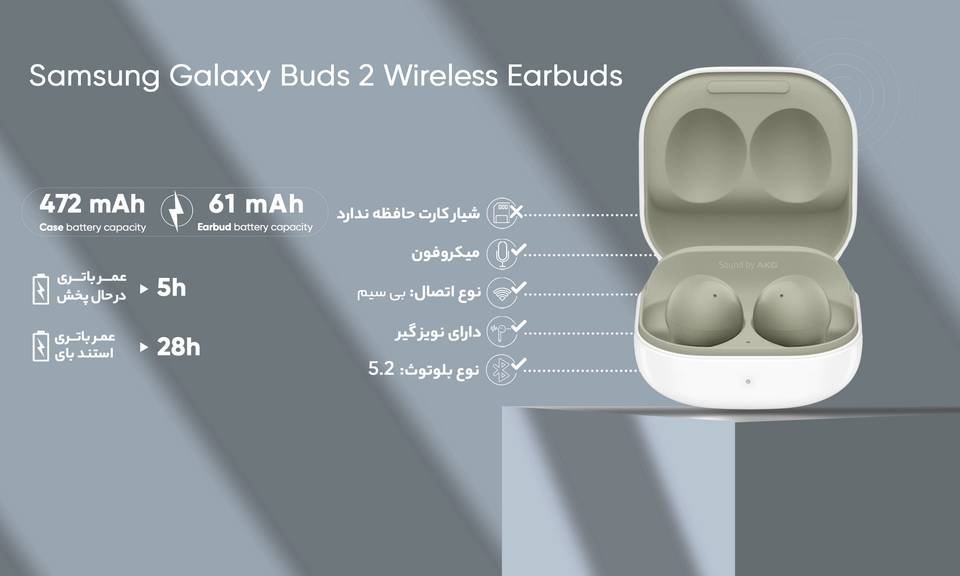 هندزفری بلوتوثی سامسونگ مدل Galaxy Buds 2 اصلی 1 هندزفری بلوتوثی سامسونگ مدل Galaxy Buds 2 اصلی quality,q 70