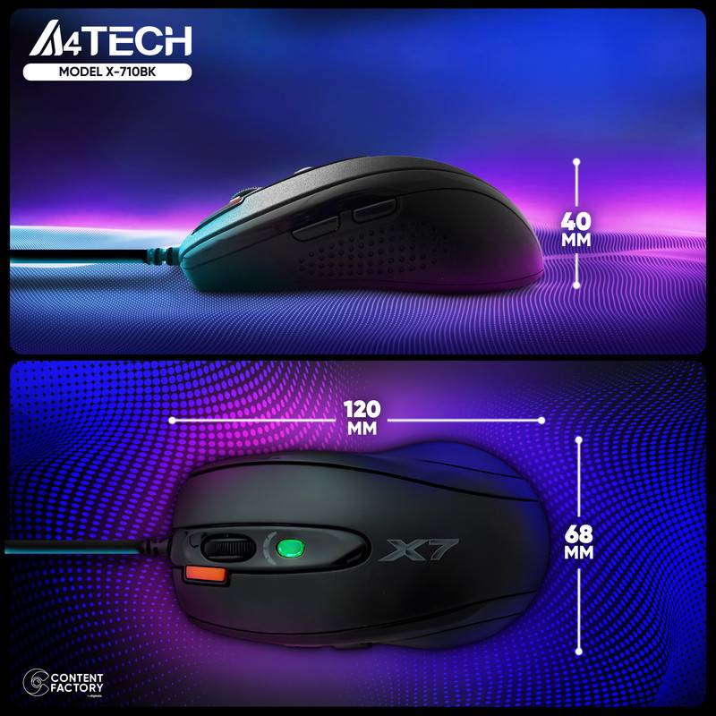 ماوس گیمینگ ای فورتک A4tech مدل X-710BK 11 quality,q 70