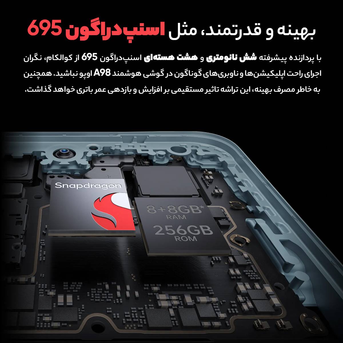 گوشی موبایل اوپو مدل A98 5G 4 quality,q 70