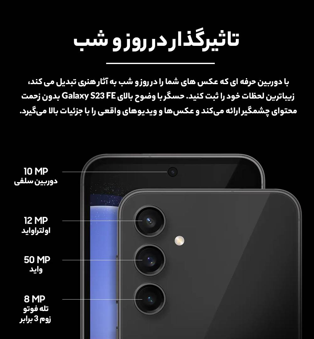 گوشی موبايل سامسونگ مدل Galaxy S23 FE 5G ظرفیت 256 گیگابایت رم 8 گیگابایت - ویتنام