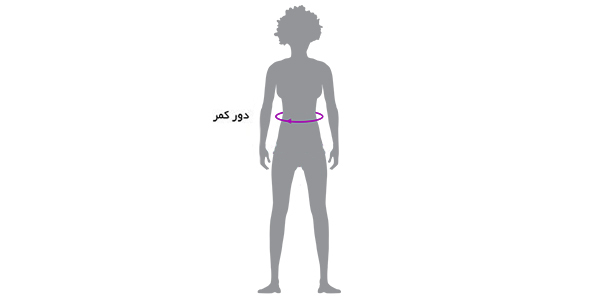 راهنمای سایز شلوار و سرهمی ورزشی زنانه آر ان اس