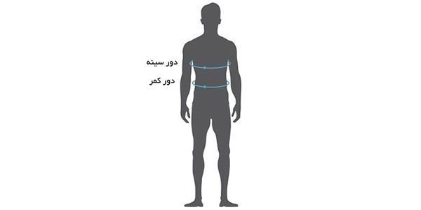 راهنمای سایز پیراهن مردانه رونی